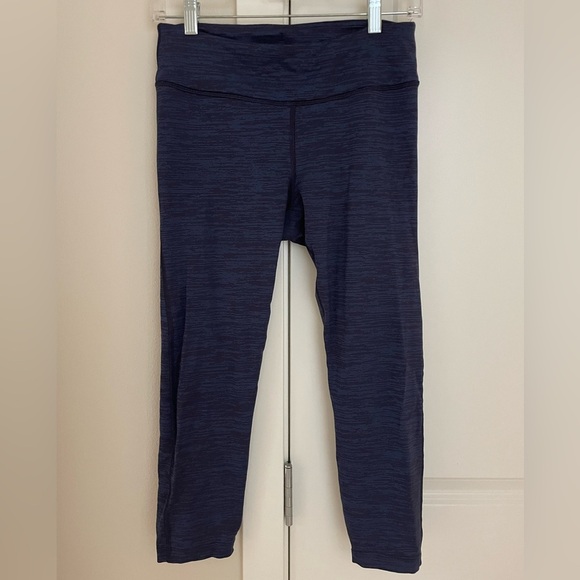 Outdoor Voices TechSweat Flex 7/8 Legging in Blue and Navy Heather, Medium - Picture 1 of 10